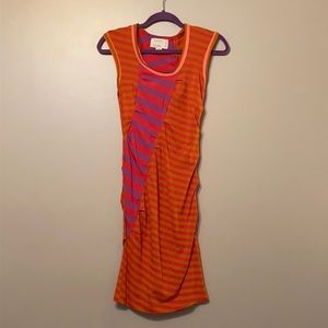 Nicole Miller Asymmetrical striped Dress - S